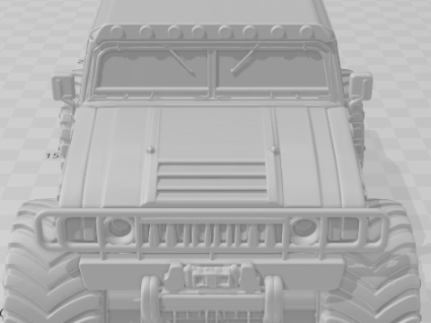 Bonecos 3d стиль манга аніме автомобіль хаммер стиль caricato 3D Принт Модель