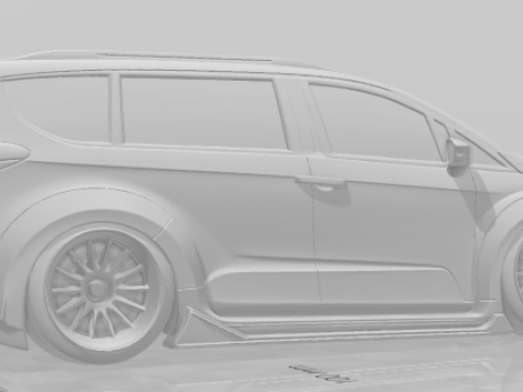 Bonecos 3d 스타일 만화 애니메이션 자동차 밴 스타일 혼다 카리카토 3D 프린트 모델