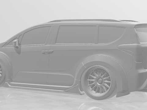 Bonecos 3d 스타일 만화 애니메이션 자동차 밴 스타일 혼다 카리카토 3D 프린트 모델