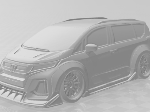 Bonecos 3d 스타일 만화 애니메이션 자동차 밴 스타일 혼다 카리카토 3D 프린트 모델