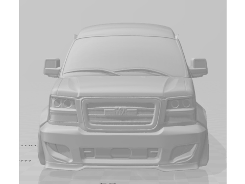 Bonecos 3d style manga anime car van style gmc caricato Modello di stampa 3D