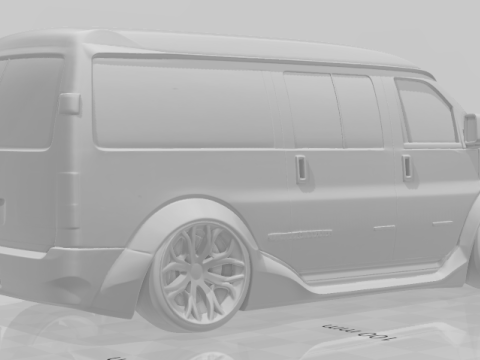 Bonecos 3d style manga anime car van style gmc caricato Modello di stampa 3D