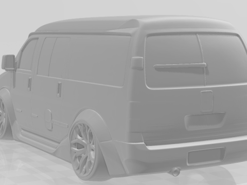 Bonecos 3d style manga anime car van style gmc caricato Modello di stampa 3D