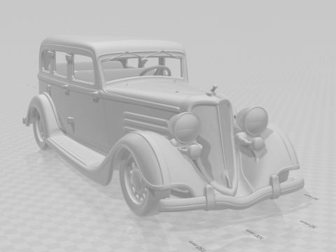 Bonecos 3D styl manga anime samochód klasyczny styl starej szkoły caricato Model do druku 3D