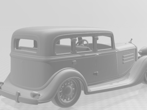 Bonecos 3D styl manga anime samochód klasyczny styl starej szkoły caricato Model do druku 3D