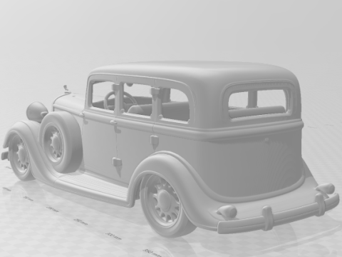 Bonecos 3D styl manga anime samochód klasyczny styl starej szkoły caricato Model do druku 3D