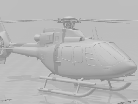 Bonecos 3D стиль манга аниме вертолето карикато 3D Принт Модель