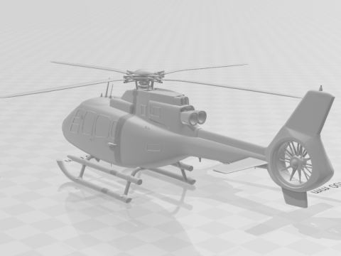 Bonecos 3D стиль манга аниме вертолето карикато 3D Принт Модель