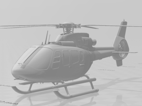 Bonecos 3D стиль манга аниме вертолето карикато 3D Принт Модель