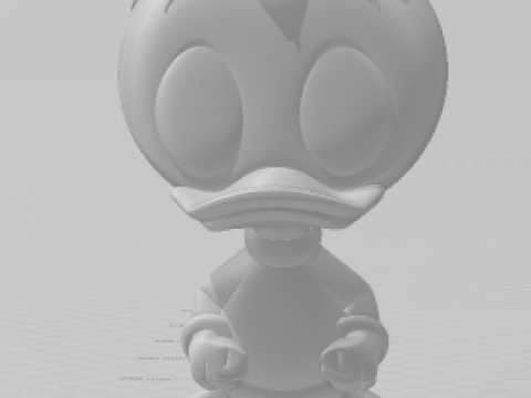 Bonecos 3d style manga anime duck donald parent caricato 3D Print Model