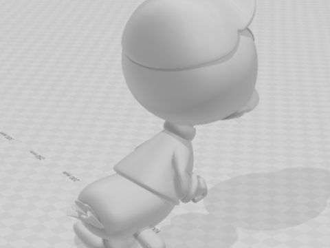 Bonecos 3d style manga anime duck donald parent caricato 3D Print Model