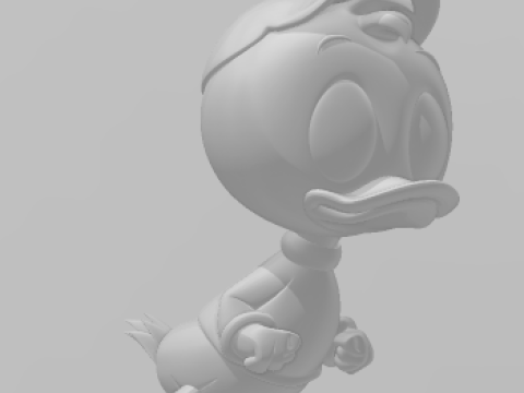 Bonecos 3d style manga anime duck donald parent caricato 3D Print Model