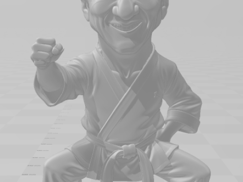 Bonecos 3d stil manga anime jack chan karikatür 3D Baskı Modeli