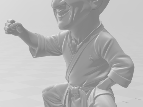 Bonecos 3d stil manga anime jack chan karikatür 3D Baskı Modeli