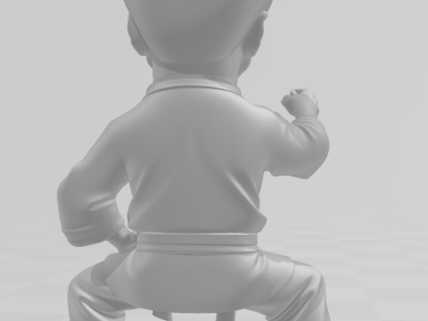 Bonecos 3d stil manga anime jack chan karikatür 3D Baskı Modeli