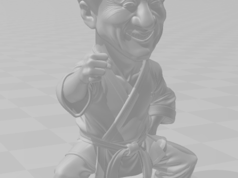 Bonecos 3d stil manga anime jack chan karikatür 3D Baskı Modeli