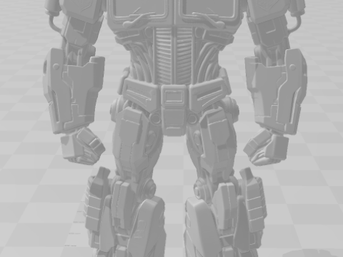 Bonecos 3D 风格漫画动漫变形金刚擎天柱 caricato 3D 打印模型