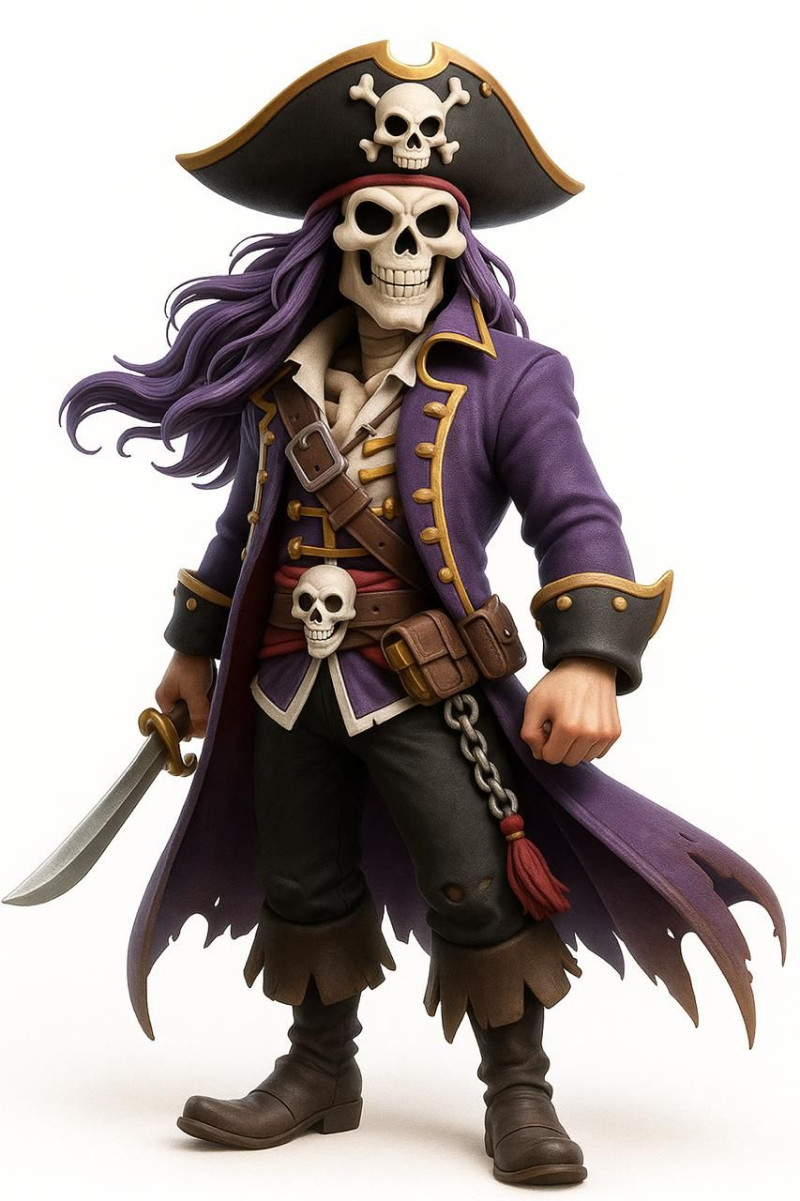 Bonecos 3d стиль манга аниме кавейра пирата карикато 3D Принт Модель .c4d .max .obj .3ds .fbx .stl .blend 