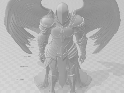 Bonecos style 3d manga anime ange anjo arcanjo caricato Modèles 3D en vedette