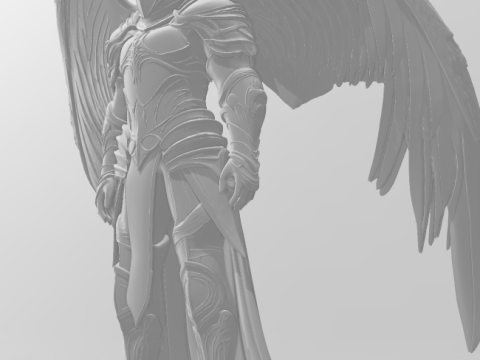 Bonecos style 3d manga anime ange anjo arcanjo caricato Modèles 3D en vedette