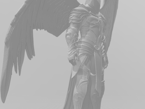 Bonecos style 3d manga anime ange anjo arcanjo caricato Modèles 3D en vedette