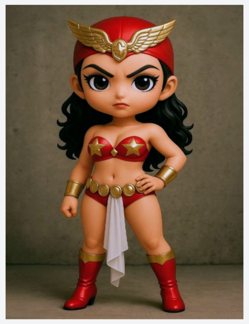 Bonecos 3d style manga anime women warrior lolli caricato 3D Print Model .c4d .max .obj .3ds .fbx .stl .blend 