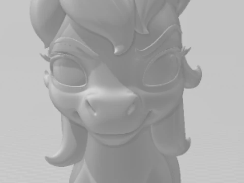 Bonecos 3d style manga anime uni unicornio dungeons e dragons caricato 3D Print Model