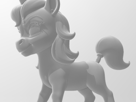 Bonecos 3D 风格漫画动漫 uni unicornio 地下城与龙 caricato 3D 打印模型