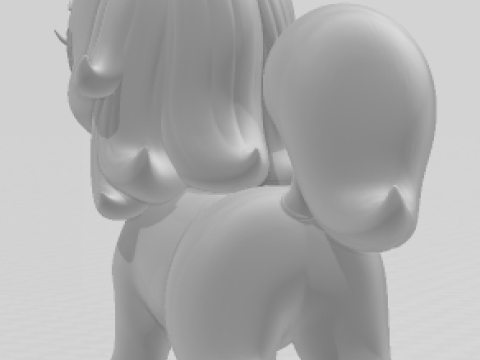 Bonecos 3D 风格漫画动漫 uni unicornio 地下城与龙 caricato 3D 打印模型