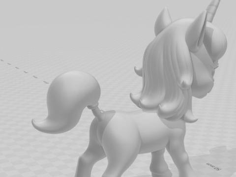 Bonecos 3D 风格漫画动漫 uni unicornio 地下城与龙 caricato 3D 打印模型