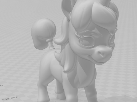 Bonecos 3D 风格漫画动漫 uni unicornio 地下城与龙 caricato 3D 打印模型