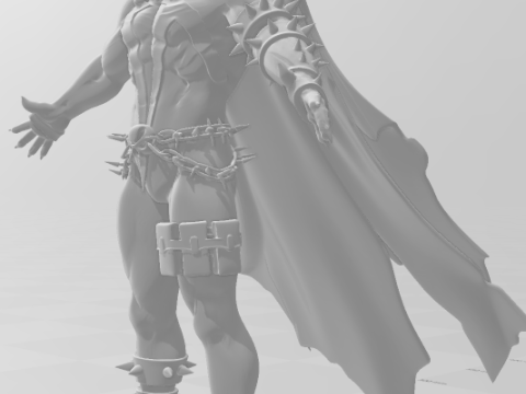 Bonecos style 3D manga anime spawn soldat enfer caricato Modèles 3D en vedette