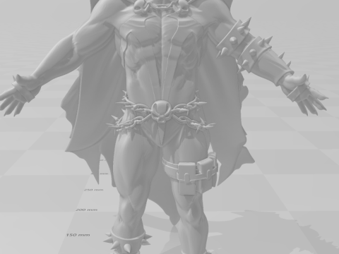 Bonecos style 3D manga anime spawn soldat enfer caricato Modèles 3D en vedette