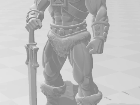 Bonecos 3d style manga anime he man master of universe caricato 3D Print Model