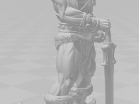 Bonecos 3d style manga anime he man master of universe caricato 3D Print Model