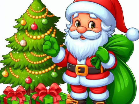 Bonecos 3d stil manga anime papai noel noel baba caricato 3D Baskı Modeli