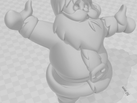 Bonecos 3d スタイル マンガ アニメ パパ ノエル サンタ クロース カリカート 3Dプリントモデル