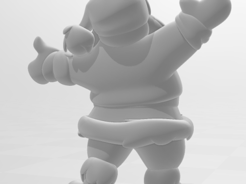 Bonecos 3d スタイル マンガ アニメ パパ ノエル サンタ クロース カリカート 3Dプリントモデル