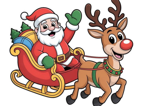 Bonecos 3D 风格漫画动漫 papai noel 圣诞老人 caricato 3D 打印模型