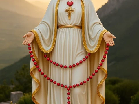 Bonecos estilo 3d manga anime maria madre jesus nossa senhora caricato Modelo de impresión 3D