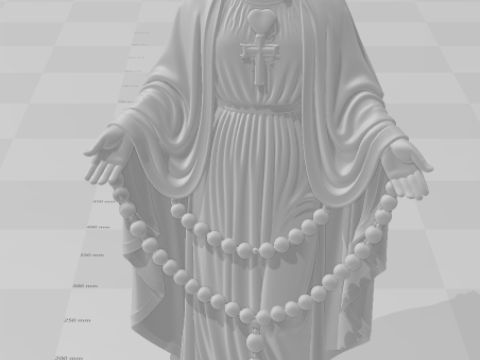 Bonecos 3d stil manga anime maria anne jesus nossa senhora caricato 3D Baskı Modeli