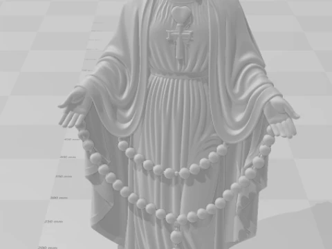 Bonecos 3d style manga anime maria mother jesus nossa senhora caricato 3D Print Model