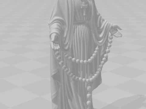 Bonecos 3d style manga anime maria mother jesus nossa senhora caricato 3D Print Model
