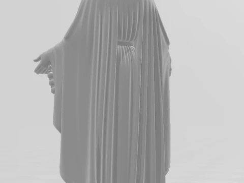 Bonecos 3d style manga anime maria mother jesus nossa senhora caricato 3D Print Model