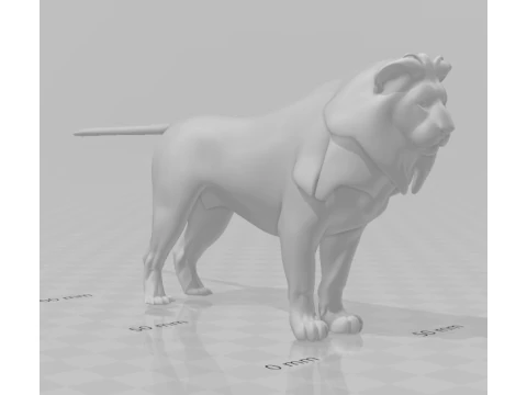Bonecos 3d style manga anime lyon cat caricato 3D Print Model