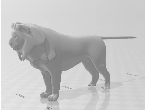 Bonecos 3d style manga anime lyon cat caricato 3D Print Model