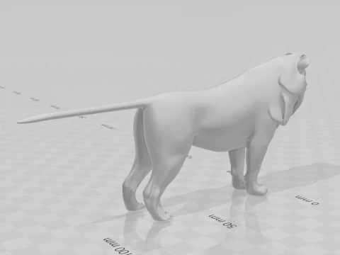 Bonecos 3d style manga anime lyon cat caricato 3D Print Model