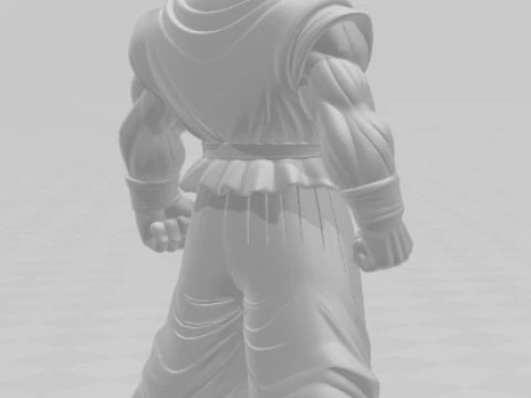 Bonecos 3d style manga anime goku dragon ball caricato 3D Print Model