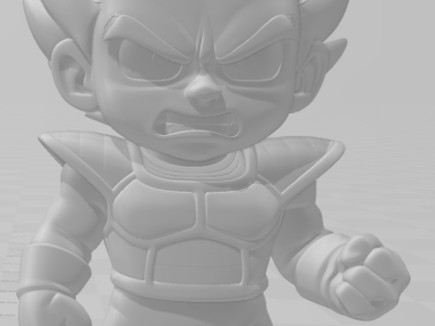 Bonecos 3d スタイル マンガ アニメ ベジータ ドラゴンボール カリカート 3Dプリントモデル