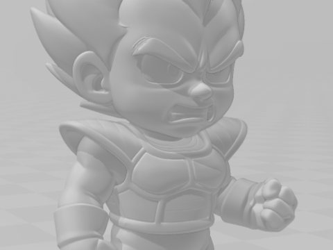 Bonecos 3d スタイル マンガ アニメ ベジータ ドラゴンボール カリカート 3Dプリントモデル